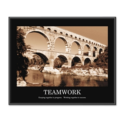 Framed Motivational Print - Teamwork, 91123