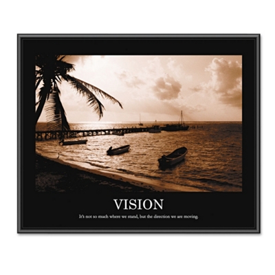 Framed Motivational Print - Vision, 91124