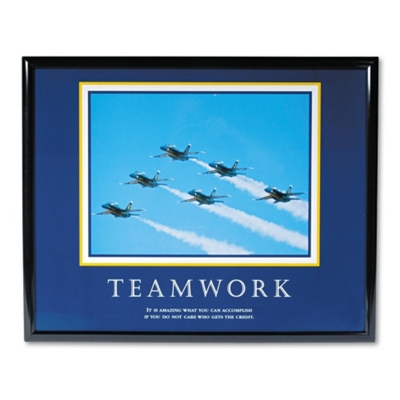 Framed Motivational Print - Teamwork, 91125