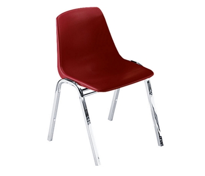 Armless Polypropylene Stack Chair with Chrome Frame, 44197