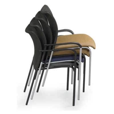 Chairs stack four high