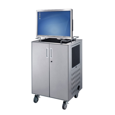 Deluxe Presentation Cart with Computer Monitor Mount, 43119