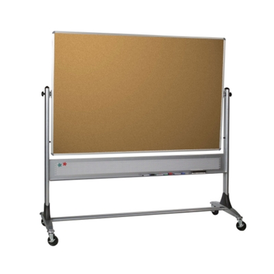 6' x 4' Reversible Porcelain Whiteboard and Cork Board, 80257