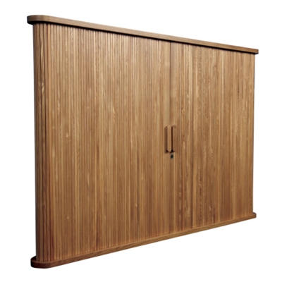 Conference board shown in Oak Finish with doors closed