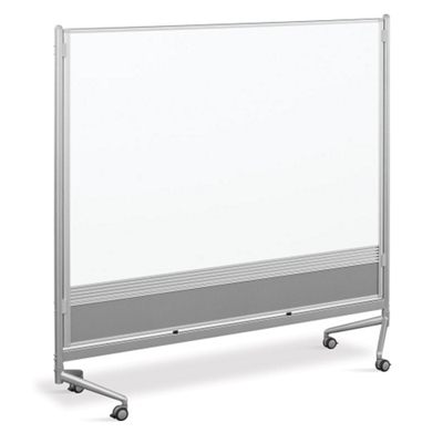  6'W x 6'H Dual Sided Mobile Whiteboard, 80292