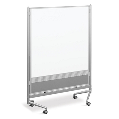 4'W x 6'H Dual Sided Mobile Whiteboard, 80294