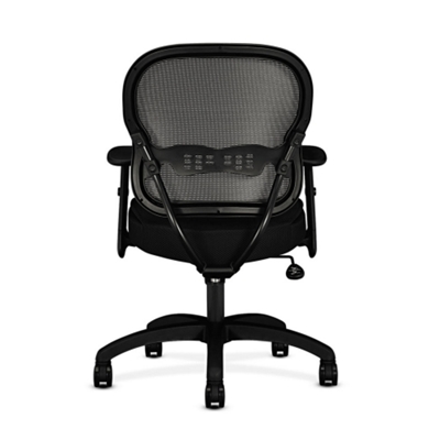 Back view of mid-back chair.