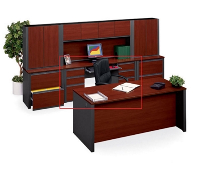 Contemporary Kneespace Credenza
