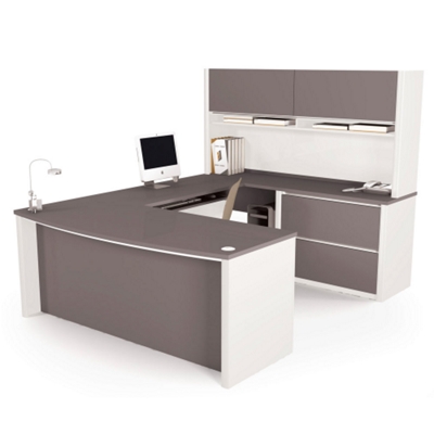 U-Desk with Hutch, 15978