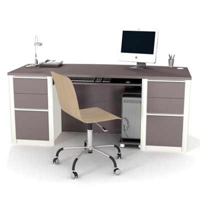 Bowfront Computer Desk, 15980