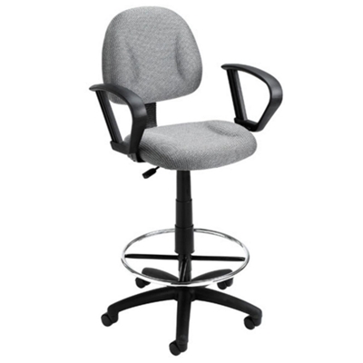 Stool shown in Gray Tweed (seat can rise between 42-47)