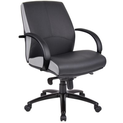 Mid-Back Conference Chair with Black Frame, 50670
