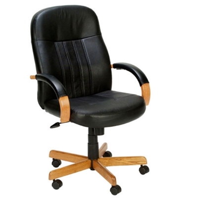 Leather High-Back Chair, 56712