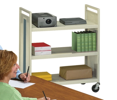 Mobile Utility Cart with 3 Shelves