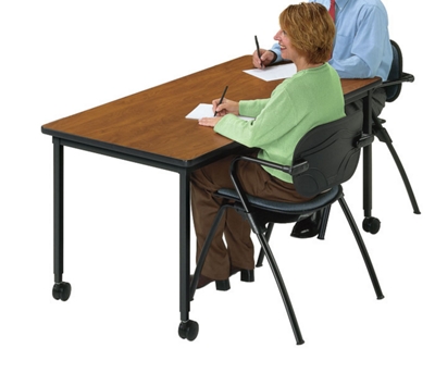 Rectangular Training Table 5' x 30" on Wheels