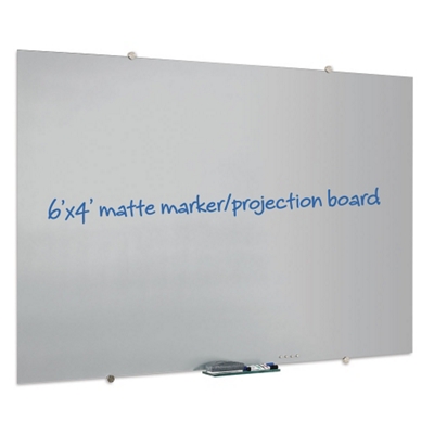 6' x 4' Matte Glass Marker Board, 80310