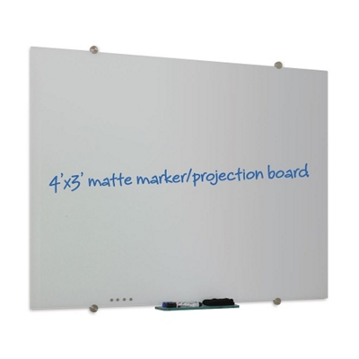 4' x 4' Matte Glass Marker Board, 80311