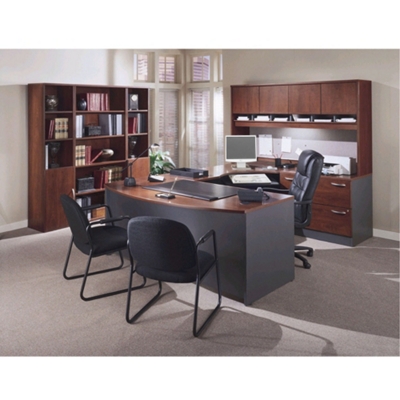 Complete Office Group U-Desk with Right Bridge, 13146