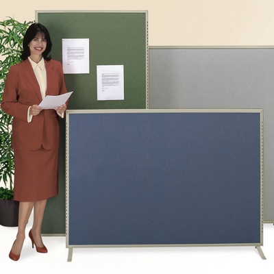 5'H x 3'W Parallel Acoustic Partition in Premium Fabric, 21589