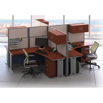 4 workstations shown in a grouping