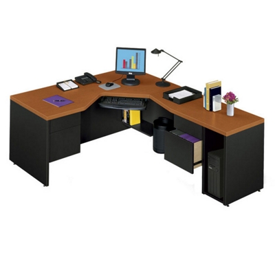 Angled L-Desk with Right Return