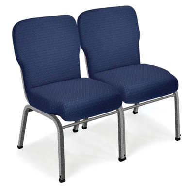 Chairs sitting side by side. Ganging Bracket sold seperately.