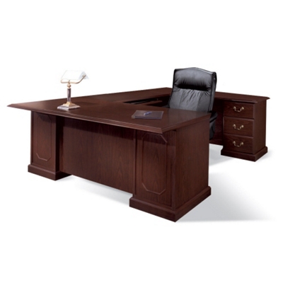 Andover U-Desk with Right Bridge, 11992