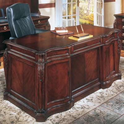 European Styled 72" Executive Desk, 13007