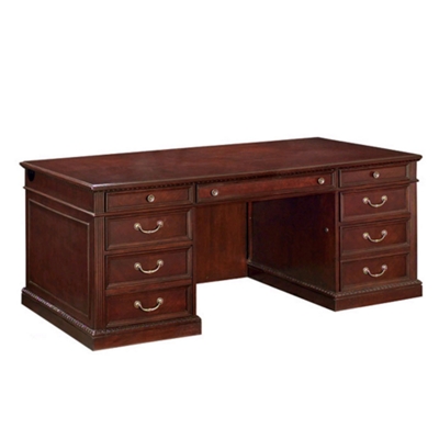 66" x 30" Garnet Cherry Executive Desk, 13011