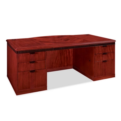 Americus 72" Bowfront Executive Desk, 13027
