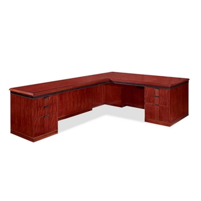 Americus L-Desk with 108" Left Return, 13038