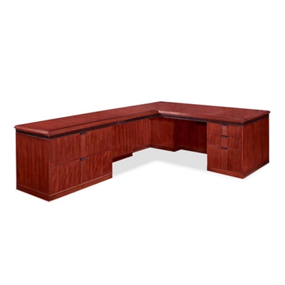 Americus 108" L-Desk with Lateral File and Left Return, 13040
