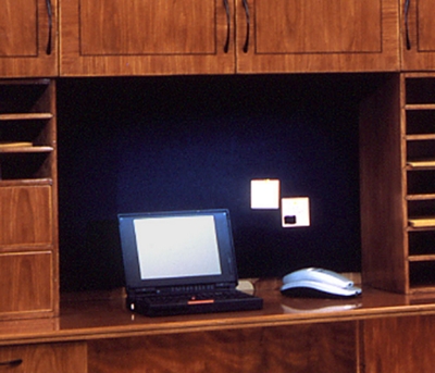 Black Fabric Tack Board for Hutch