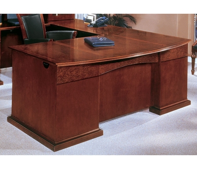 Bow Front U-Shape Desk with Left Return
