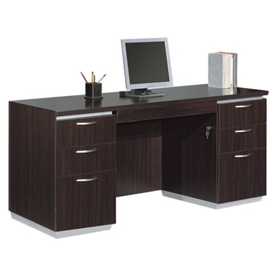 Kneespace Credenza with Flat Ends, 15461