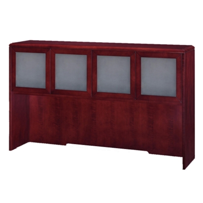 Hutch with Frosted Glass Doors and Radius Edge, 15844