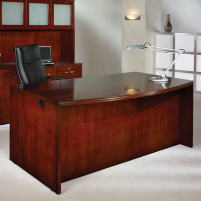 Executive Bow Front Desk, 15893