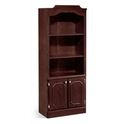 Doored Bookcase with Crown Molding, 32795