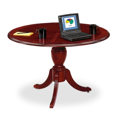 English Cherry Traditional Round Conference Table - 48" Diameter, 40619