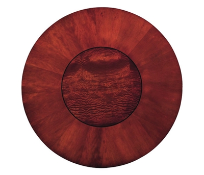 Table top features veneer inlay