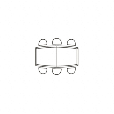 Set Includes one 8 Table and 6 Chairs