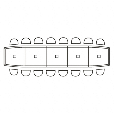 Set Includes 20 Table with Data Ports and 16 Chairs