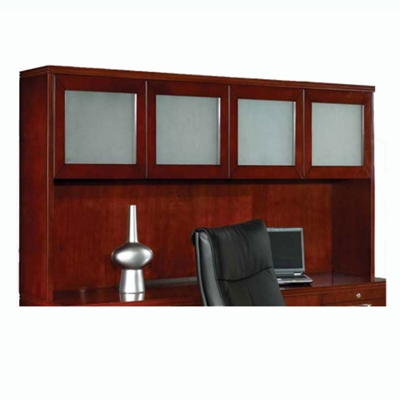 Hutch with Frosted Glass Doors
