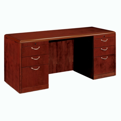 72" Wide Kneehole Credenza with Radius Edge, 15848