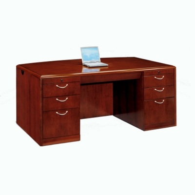 Executive Bow Front Desk with Radius Edge, 15851