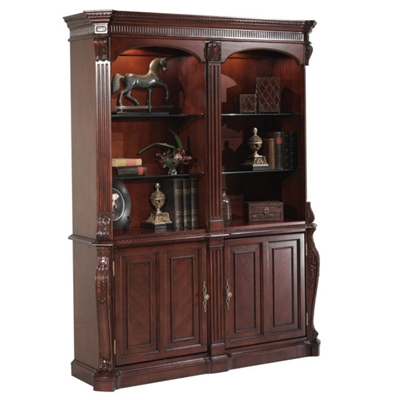 Old-World Double-Sided Storage Bookcase, 32872