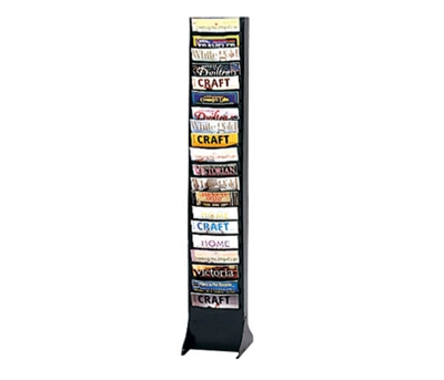 Wallmount Literature Rack with 20 Magazine Pockets, 33299