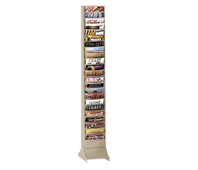 Wallmount Literature Rack with 23 Magazine Pockets, 33300