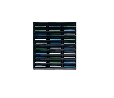 Literature Rack with 30 Slots 34" Wide