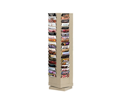 Literature Carousel with 80 Magazine Pockets, 33317